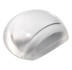 Butée de porte adhésive flexible - semi-sphere - 5 x 4,3 cm - transparent