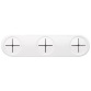 Accroche torchon 3 trous adhésif - blanc -162 x 43 x 22 mm