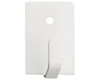 Crochet adhésif - blanc - lot de 4