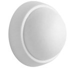 Butée de porte murale adhésive - semi-sphere - blanc - 3,3 x 1,7 cm - lot d