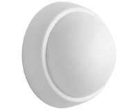 Butée de porte murale adhésive - semi-sphere - blanc - 3,3 x 1,7 cm - lot d