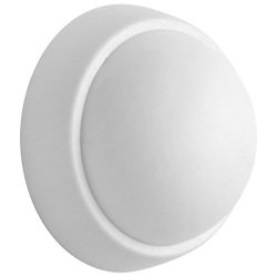 Butée de porte murale adhésive - semi-sphere - blanc - 3,3 x 1,7 cm - lot d
