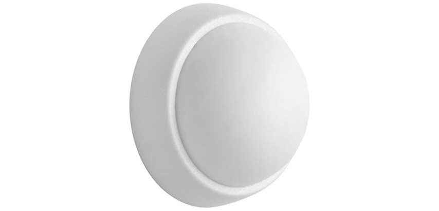 Butée de porte murale adhésive - semi-sphere - blanc - 3,3 x 1,7 cm - lot d