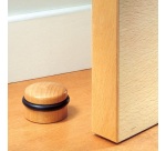 Butée de porte à vis + joint torique - chêne - 4 x 2,5 cm vis/cheville four
