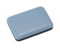 Patin glisseur pour meuble - 4,5 x 35 x 25 mm - gris