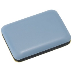 Patin glisseur pour meuble - 4,5 x 35 x 25 mm - gris