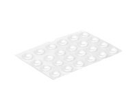 Pastille protection adhésive - anti-bruit - D8 mm - transparente - lot de 2