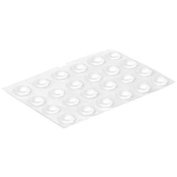 Pastille protection adhésive - anti-bruit - D8 mm - transparente - lot de 2