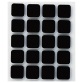Patin anti-dérapant adhésif - noir - 17 x 17 mm - lot de 20