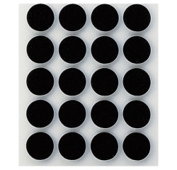 Patin anti-dérapant adhésif - noir - 17 mm - lot de 20