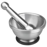 Mortier avec pilon inox