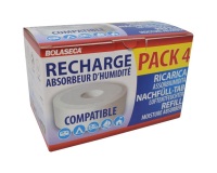 Recharge absorbeur d'humidité - galet percé - 425 gr - lot de 4