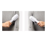 Brosse à vêtements - tête rotative - velour