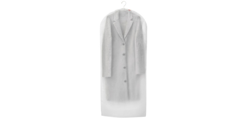 Housse vêtements - Basic - 135 x 60 cm - taille M - gris