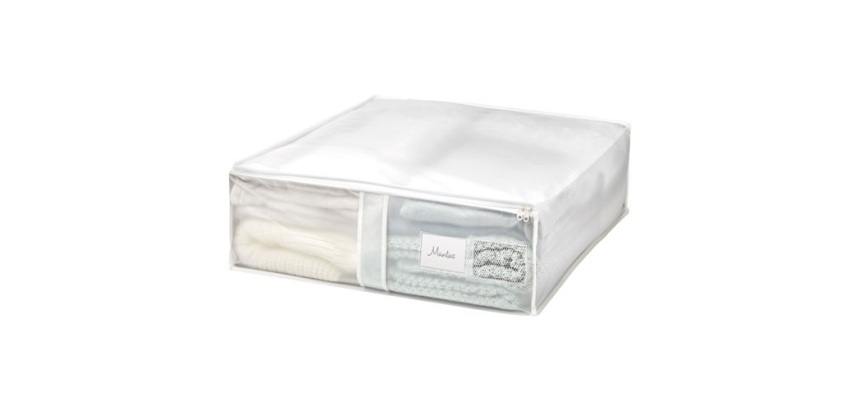 Housse couvertures - PVA - 65 x 55 x 20 cm - gris