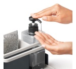 Panier organisateur ustensiles coin évier + distributeur savon