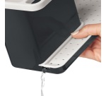 Panier organisateur ustensiles coin évier + distributeur savon