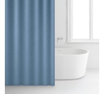 Rideau douche - 180 x 200 cm - polyester - bleu