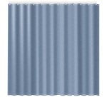 Rideau douche - 180 x 200 cm - polyester - bleu
