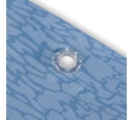 Rideau douche - 180 x 200 cm - polyester - bleu
