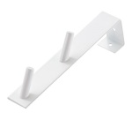 Crochet de porte - 2 têtes - H : 18 cm - l : 3 cm - blanc