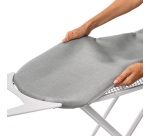 Housse pour table à repasser 130 x 47 cm - Gris & Pois blancs