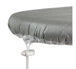 Housse pour table à repasser 130 x 47 cm - Gris & Pois blancs