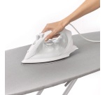 Housse pour table à repasser 130 x 47 cm - Gris & Pois blancs