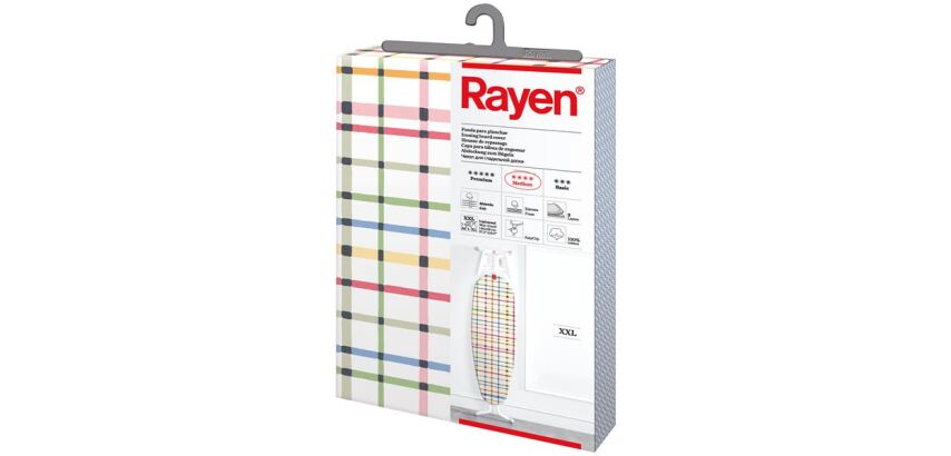 Housse XXL pour table à repasser 150 x 55 cm - Rayures colorées