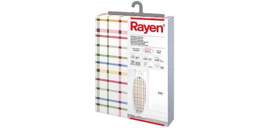 Housse XXL pour table à repasser 150 x 55 cm - Rayures colorées