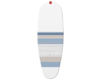 Housse table à repasser Premium clip 130 x 47 cm blanc, gris et bleu