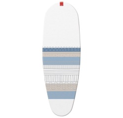 Housse table à repasser Premium clip 130 x 47 cm blanc, gris et bleu