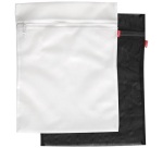 Filet à linge blanc et noir 50 x 40 cm - Lot de 2