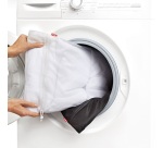 Filet à linge blanc et noir 50 x 40 cm - Lot de 2