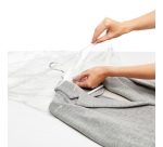 Housse vêtements - anti-mites - taille S et L - transparente - lot de 6 ass