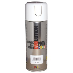 Bombe peinture - brillante - blanc RAL9010 - 400 mL