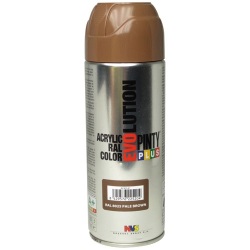 Bombe peinture Pinty Plus évolution brillante - 400 mL - brun RAL 8019