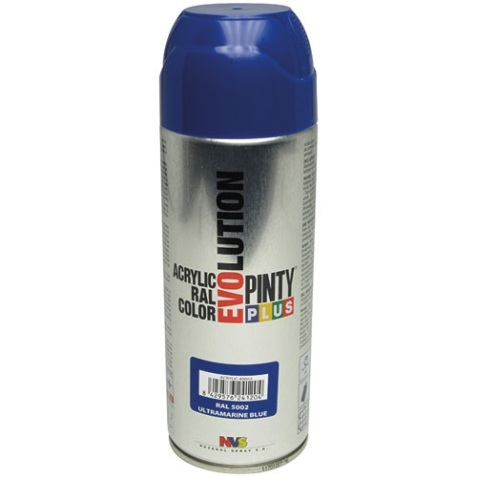 Bombe peinture brillante - bleu RAL5002 - 400 mL