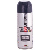 Bombe peinture Pinty plus évolution mat - 400 mL - gris anthracite RAL7016