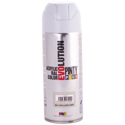 Bombe peinture Pinty plus évolution mat - 400 mL - gris clair RAL7035