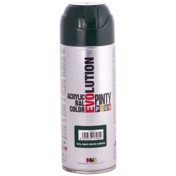 Bombe peinture Pinty plus évolution mat - 400 mL - vert mousse RAL6005