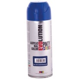 Bombe peinture Pinty plus évolution mat - 400 mL - bleu gentiane RAL5010