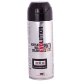 Bombe peinture Pinty plus évolution mat - 400 mL - noir signal RAL9004