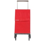 Poussette de marché 2 roues sac pliable Plegamatic MF uni rouge