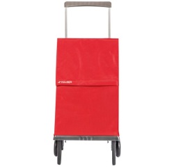 Poussette de marché 2 roues sac pliable Plegamatic MF uni rouge