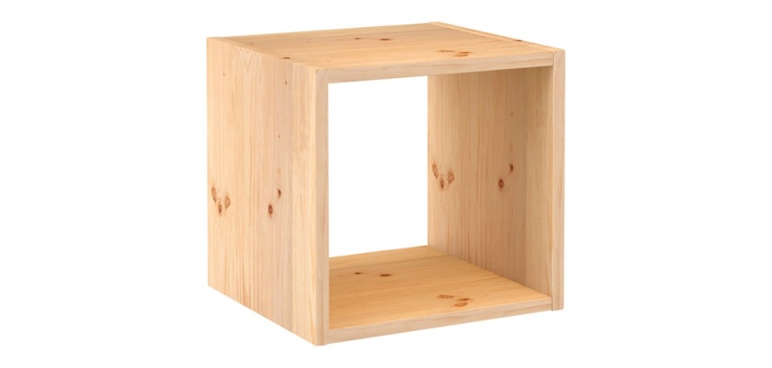 Etagère - cube - 1 case - Dinamic - H : 36.2 cm - P : 33 cm - pin
