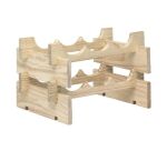 Casier à bouteilles - Merlot - 6 emplacements - H : 25 cm - L : 39 cm - P :