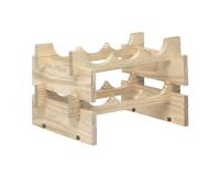 Casier à bouteilles - Merlot - 6 emplacements - H : 25 cm - L : 39 cm - P :