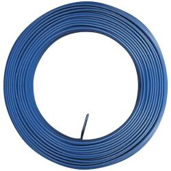 Câble d'installation rigide - H07V-U - 1x2.5mm² - L : 100 m - couronne - bl