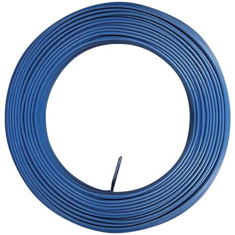 Câble d'installation rigide - H07V-U - 1x2.5mm² - L : 100 m - couronne - bl